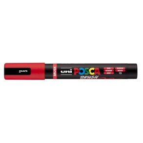 Posca Brush Red 1.0-4.0mm