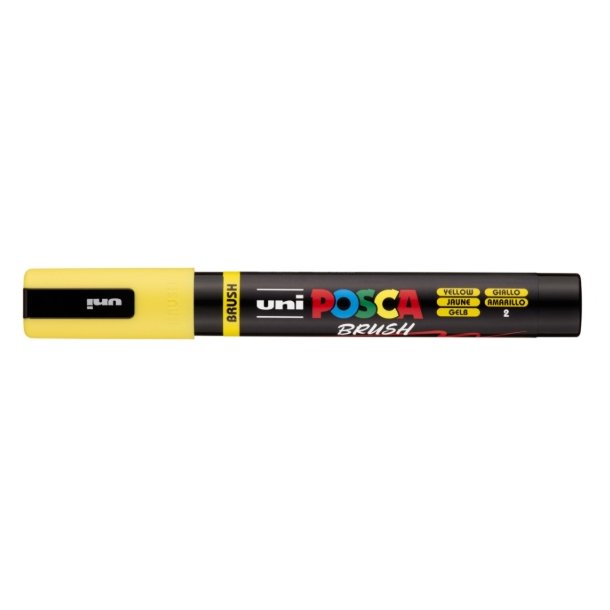 Posca Brush yellow 1,0-4,0mm 