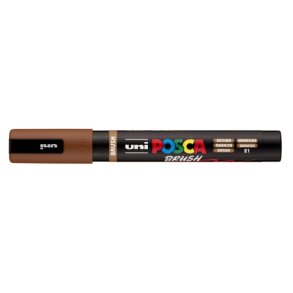 Posca Brush Brown 1.0-4.0mm