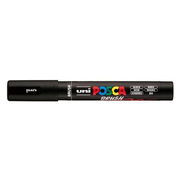 Posca Brush Black 1.0-4.0mm