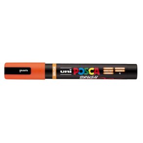 Posca Brush Orange 1.0-4.0mm