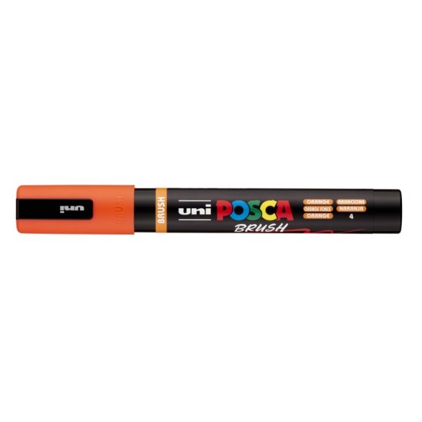 Posca Brush Orange 1.0-4.0mm