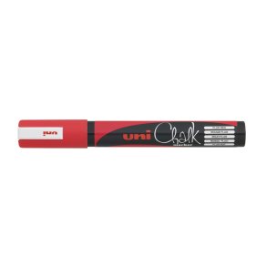 Uni Chalk marker red 5M stregbredde 1,8-2,5mm