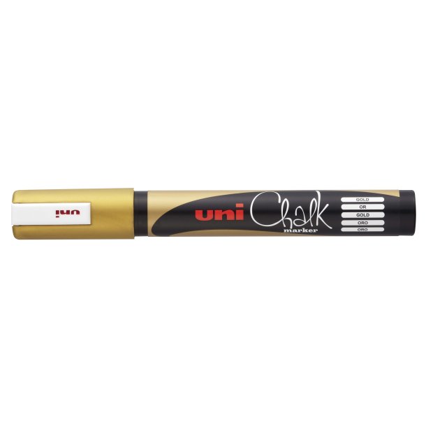 Uni Chalk marker gold 5M stregbredde 1,8-2,5mm