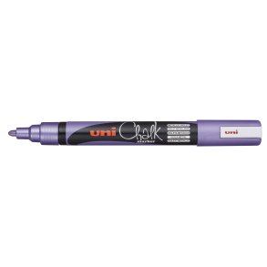 Uni Chalk marker metallic violet 5M stregbredde 1,8-2,5mm