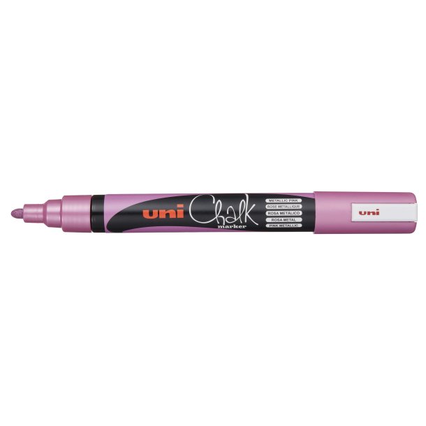 Uni Chalk marker metallic pink 5M stregbredde 1,8-2,5mm