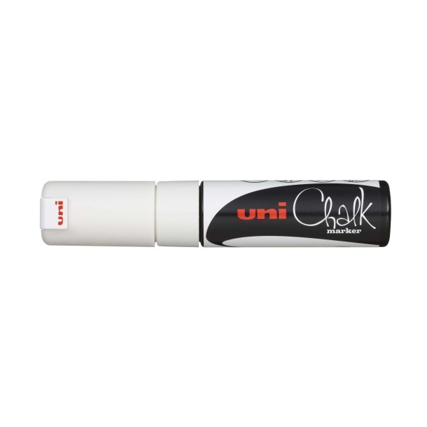 Uni Chalk marker white 8K stregbredde 8mm