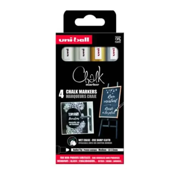 Uni-ball Chark Marker 5M - 4 stk