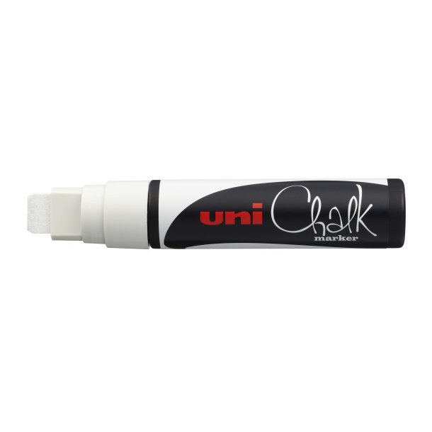 Uni Chalk marker white 17K stregbredde 15mm