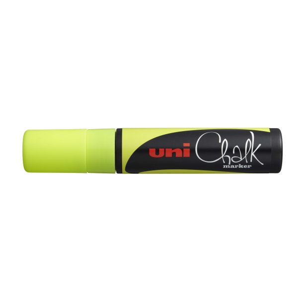 Uni Chalk marker fluo yellow 17K stregbredde 15mm