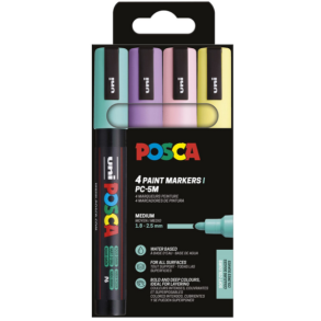 POSCA PC-5M 4stk S�t SOFT COLOR