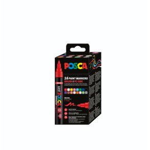 Posca Brush PC-5BR st 16stk 1.0-4.0mm