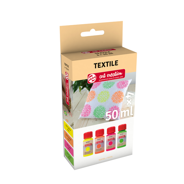 Textil maling 4x50ml  neon farver