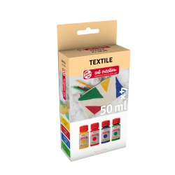 Textil maling 4x50ml pearl farver