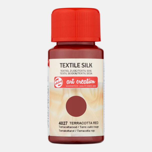 Textil silk maling 4027 Terracotta red 50ml