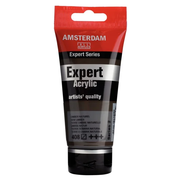 AMSTERDAM Expert Series acrylic tube 75 ml Raw Umber 408