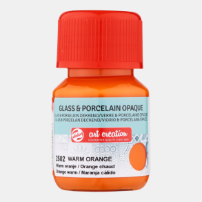 Glas og porcelns maling 2502 Warm orange Opaque