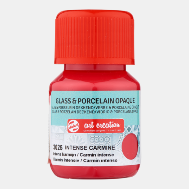 Glas og porcelns maling 3025 Intense carmine Opaque