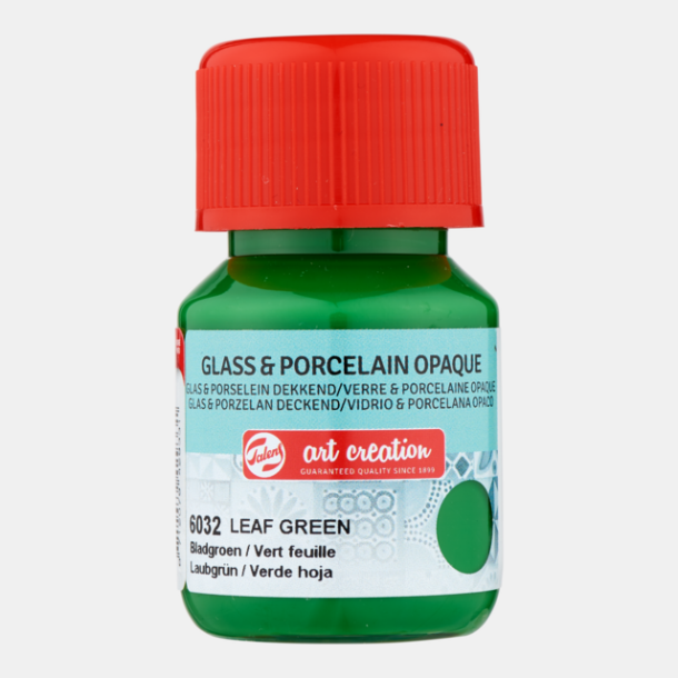 Glas og porcelns maling 6032 Leaf green Opaque