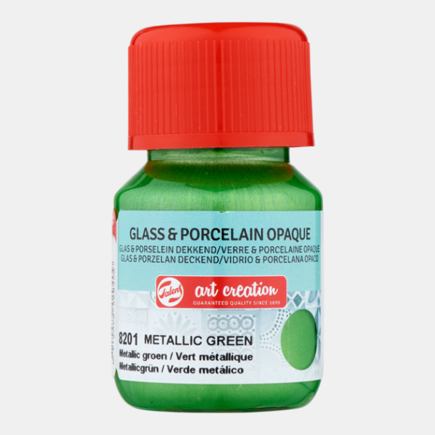 Glas og porcelns maling 8201 Metallic green Opaque