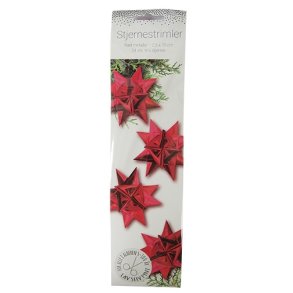 Stjernestrimler, Met.rd. 2,5x70cm. 24 strimler