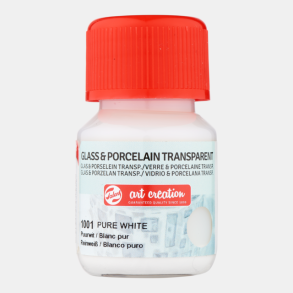 Glas og porcelns maling 1001 Pure white 30ml transparent