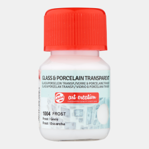 Glas og porcelns maling 1004 Frost 30ml transparent