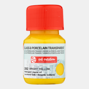 Glas og porcelns maling 2002 Bright yellow 30ml transparent