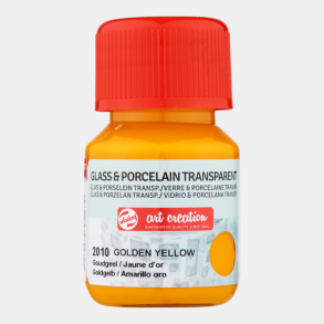 Glas og porcelns maling 2010 Golden yellow 30ml transparent