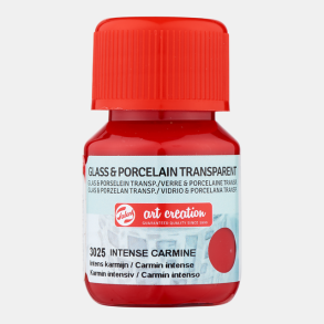 Glas og porcelns maling 3025 Intense carmine 30ml transparent