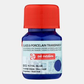 Glas og porcelns maling 5013 Royal blue 30ml transparent