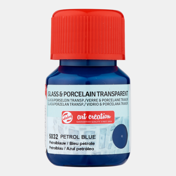 Glas og porcelns maling 5032 Petrol blue30ml transparent