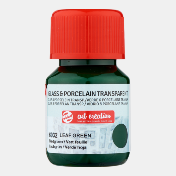 Glas og porcelns maling 6032 Leaf green 30ml transparent