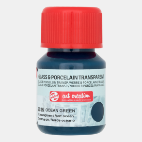 Glas og porcelns maling 6035 Ocean green 30ml transparent