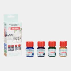 Glas og porcelns maling 4x30ml