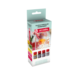 Glas og porcelns maling 4x30ml