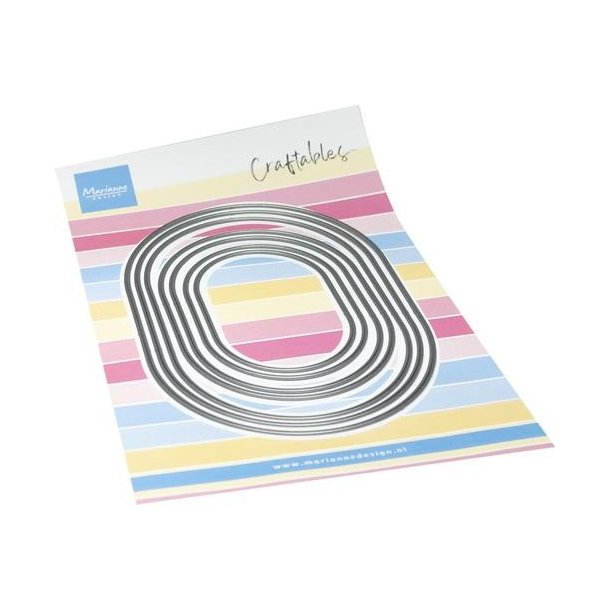 Die Basic die - Oval rectangle CR1721 Marianne Design