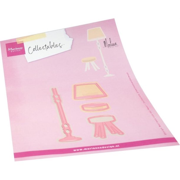 Die Lamp &amp; Stool by Marleen COL1566 Marianne Design