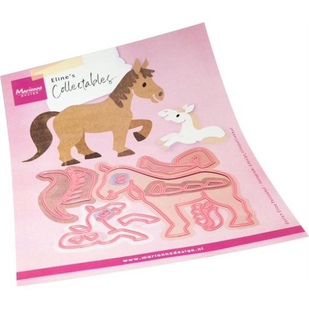 Die Eline's Horses COL1568 Marianne DEsign 