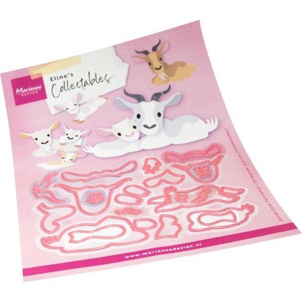 Die Eline's Goat family COL1570 Marianne Design 