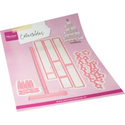 Die Wooden Christmas tree COL1577 Marianne Design D8