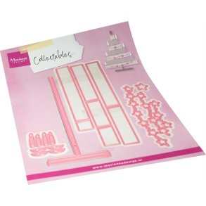 Die Wooden Christmas tree COL1577 Marianne Design D8