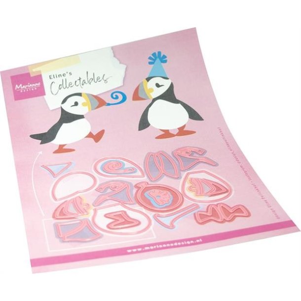 Die Eline's Party Puffin COL1581 Marianne Design