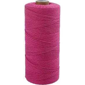 Knyttegarn 1 Ngl., 220 G, L: 315 m, 1 mm, Tynd Kvalitet 12/12, Pink