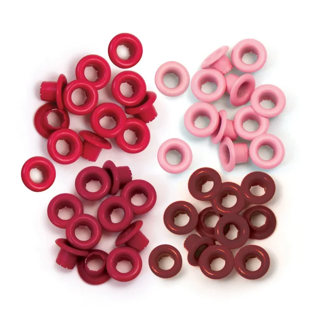 We R Makers  Standard Eyelets 60pcs Red