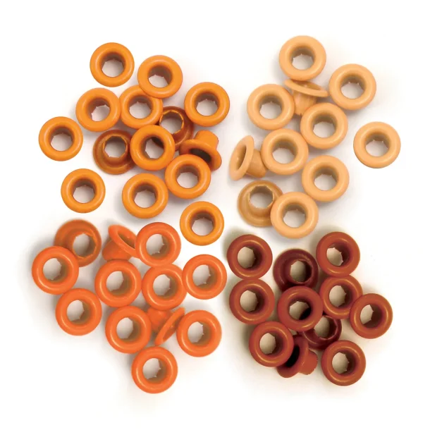 We R Makers Standard Eyelets Orange 60pcs