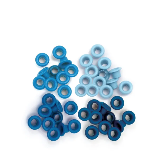 We R Makers  Standard eyelets Blue 60pcs