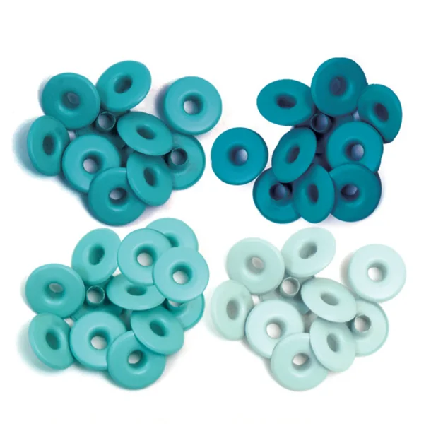 We R Makers Wide eyelets 40pcs Aqua