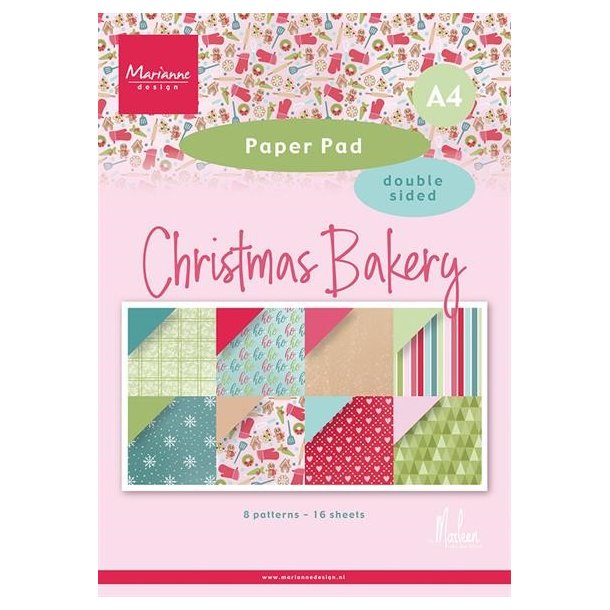 Marianne Design Paperpad "Christmas Bakery by Marleen" PK9195