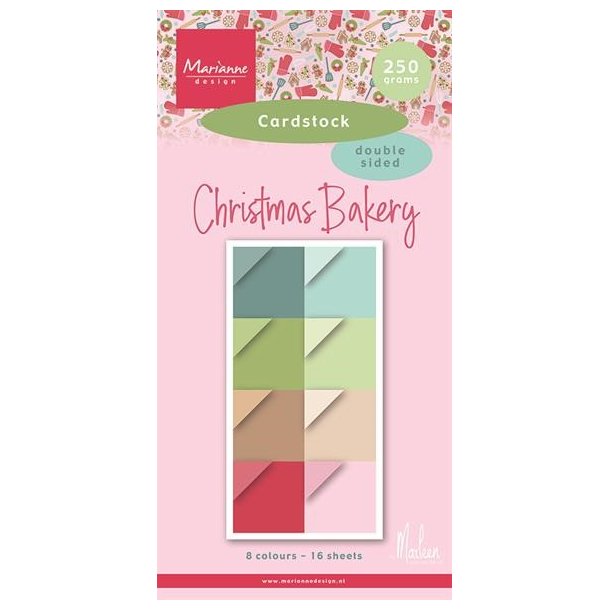 Marianne Design Paperpad "Christmas Bakery by Marleen - Cardstock" PK9196